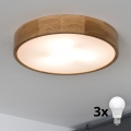 BRILAGI - LED griestu lampa CARVALHO 3xE27/15W/230V ozola Ø 47,5 cm