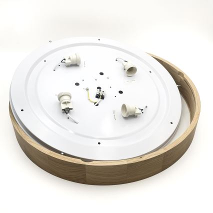 Brilagi - LED griestu lampa CARVALHO 4xE27/60W/230V ozolkoka Ø 57,5 cm