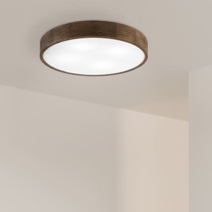 Brilagi - LED Griestu lampa CARVALHO 4xE27/60W/230V rieksts Ø 57,5 cm