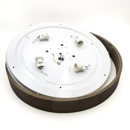 Brilagi - LED Griestu lampa CARVALHO 4xE27/60W/230V rieksts Ø 57,5 cm