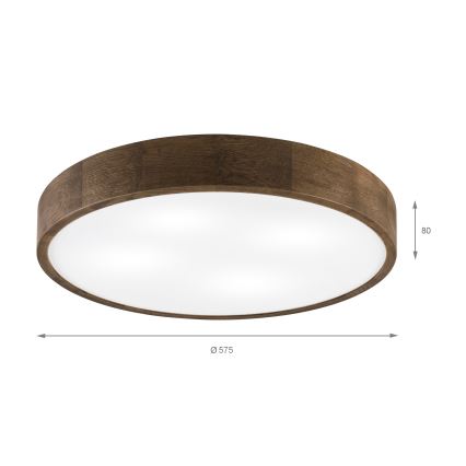 Brilagi - LED Griestu lampa CARVALHO 4xE27/60W/230V rieksts Ø 57,5 cm