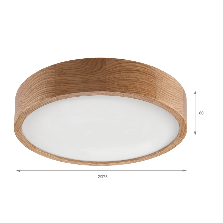 Brilagi - LED griestu lampa CARVALHO LED/36W/230V ozols Ø 37,5 cm