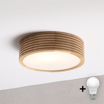 Brilagi - LED griestu lampa CARVALHO MODERN 1xE27/60W/230V Ø 27,5 cm ozols