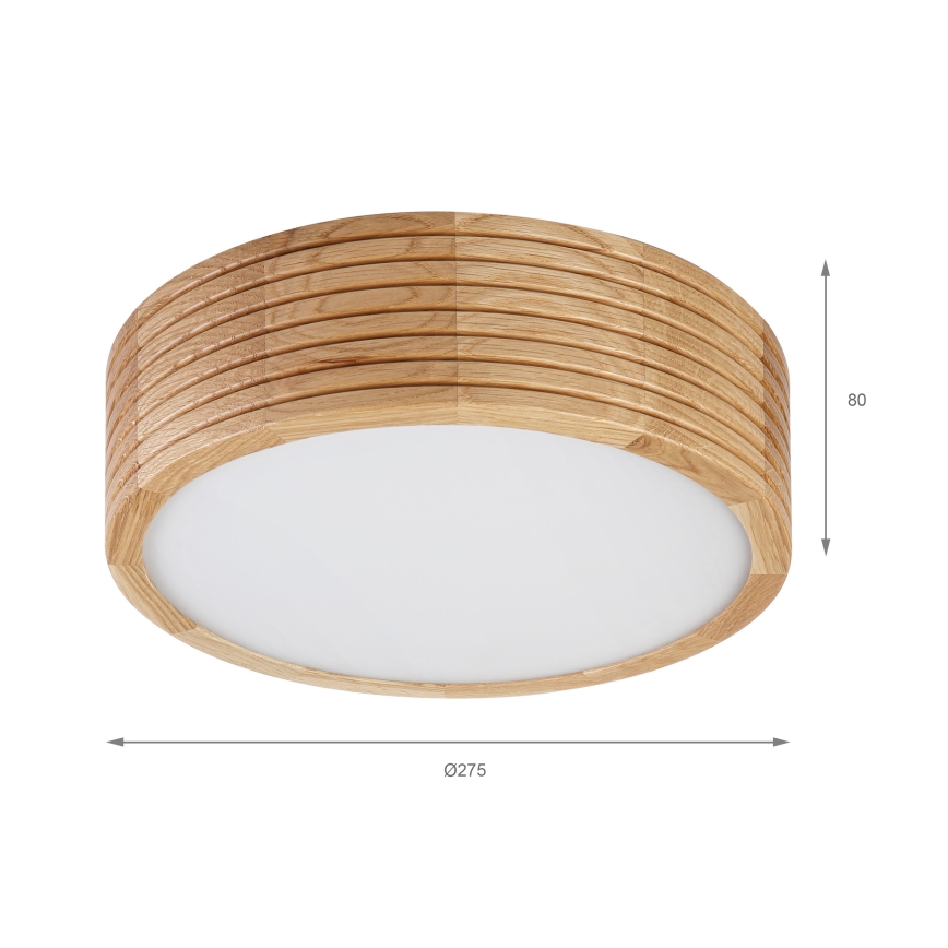 Brilagi - LED griestu lampa CARVALHO MODERN 1xE27/60W/230V Ø 27,5 cm ozols