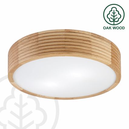 Brilagi - LED griestu lampa CARVALHO MODERN 2xE27/60W/230V Ø 37,5 cm ozols