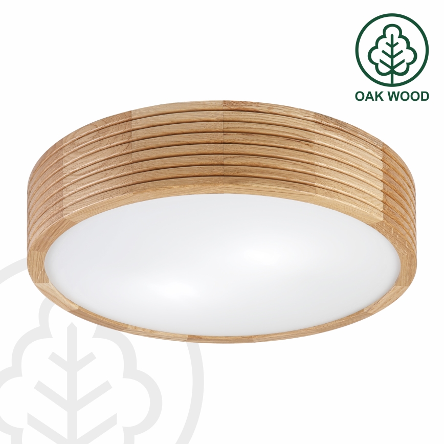 Brilagi - LED griestu lampa CARVALHO MODERN 2xE27/60W/230V Ø 37,5 cm ozols