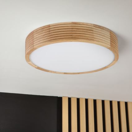 Brilagi - LED griestu lampa CARVALHO MODERN 2xE27/60W/230V Ø 37,5 cm ozols