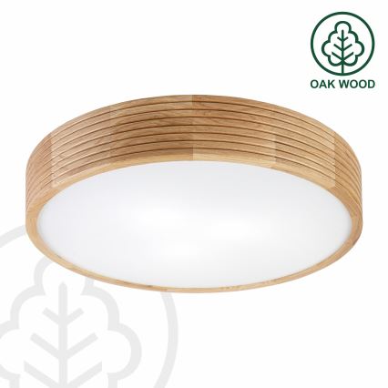 Brilagi - LED griestu lampa CARVALHO MODERN 3xE27/60W/230V Ø 47,5 cm ozols