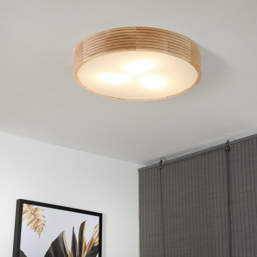 Brilagi - LED griestu lampa CARVALHO MODERN 3xE27/60W/230V Ø 47,5 cm ozols