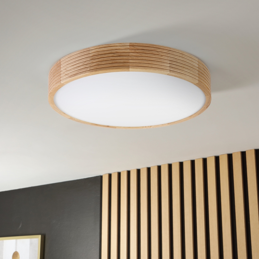 Brilagi - LED griestu lampa CARVALHO MODERN 3xE27/60W/230V Ø 47,5 cm ozols