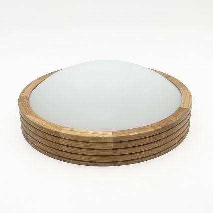 Brilagi - LED griestu gaismeklis CARVALHO MODERN SLIM 1xE27/60W/230V Ø 27,5 cm ozols