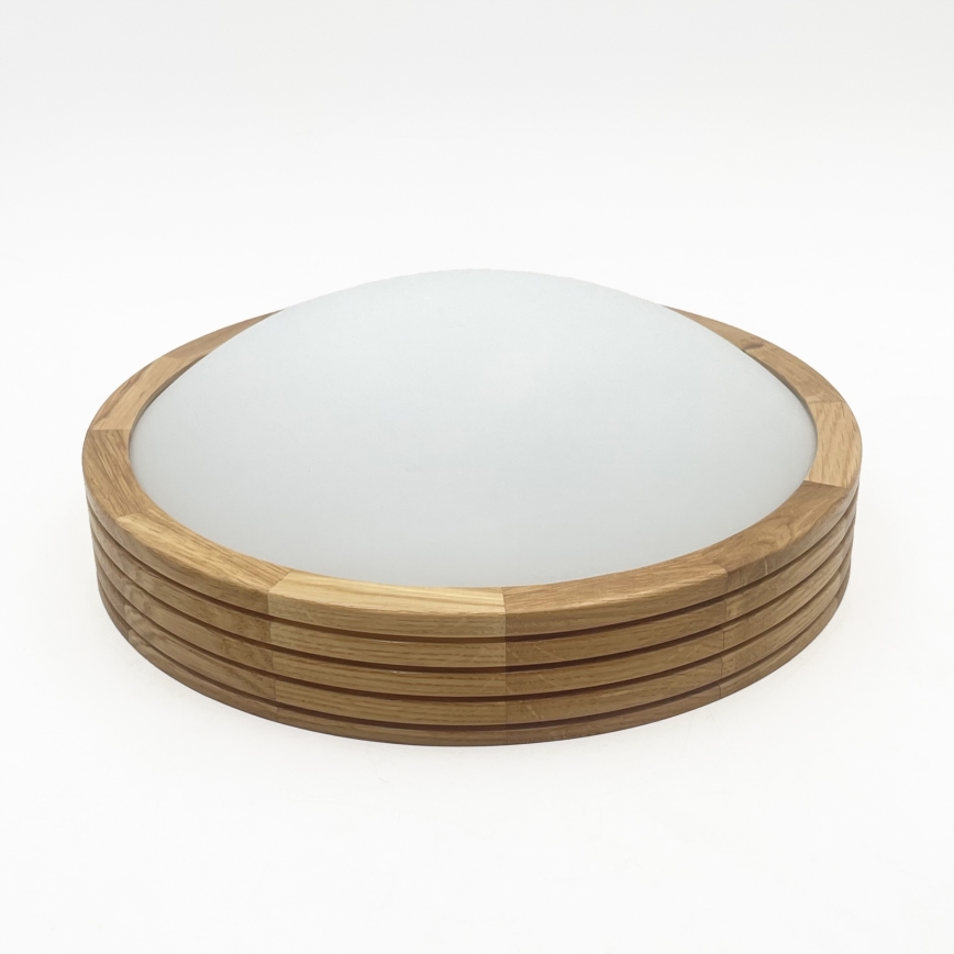Brilagi - LED griestu gaismeklis CARVALHO MODERN SLIM 1xE27/60W/230V Ø 27,5 cm ozols