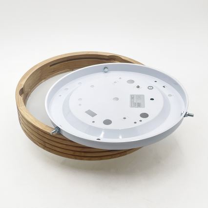 Brilagi - LED griestu gaismeklis CARVALHO MODERN SLIM 1xE27/60W/230V Ø 27,5 cm ozols