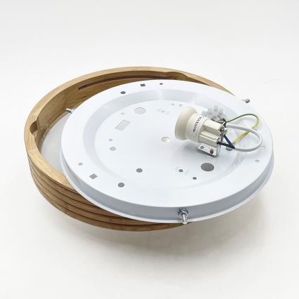 Brilagi - LED griestu gaismeklis CARVALHO MODERN SLIM 1xE27/60W/230V Ø 27,5 cm ozols