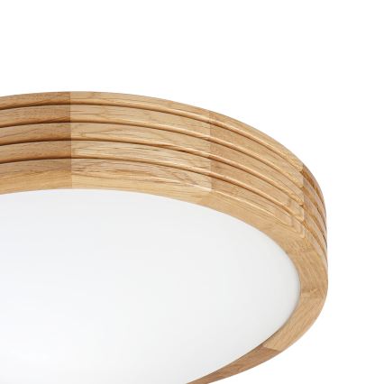Brilagi - LED griestu gaismeklis CARVALHO MODERN SLIM 1xE27/60W/230V Ø 27,5 cm ozols