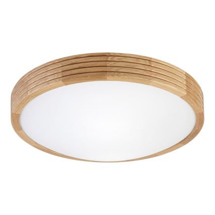 Brilagi - LED griestu gaismeklis CARVALHO MODERN SLIM 2xE27/60W/230V Ø 37,5 cm ozols