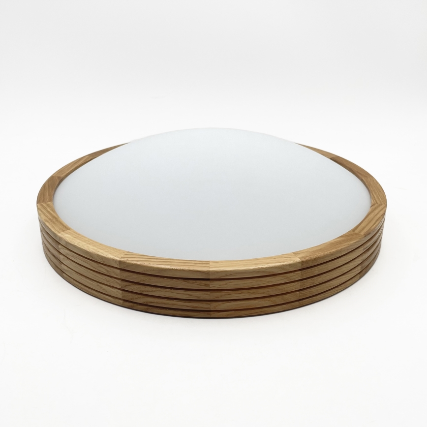 Brilagi - LED griestu gaismeklis CARVALHO MODERN SLIM 2xE27/60W/230V Ø 37,5 cm ozols