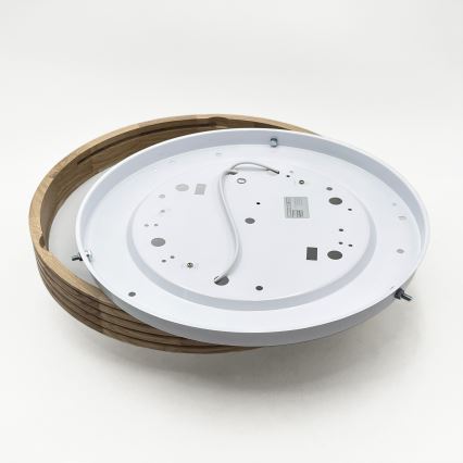Brilagi - LED griestu gaismeklis CARVALHO MODERN SLIM 2xE27/60W/230V Ø 37,5 cm ozols