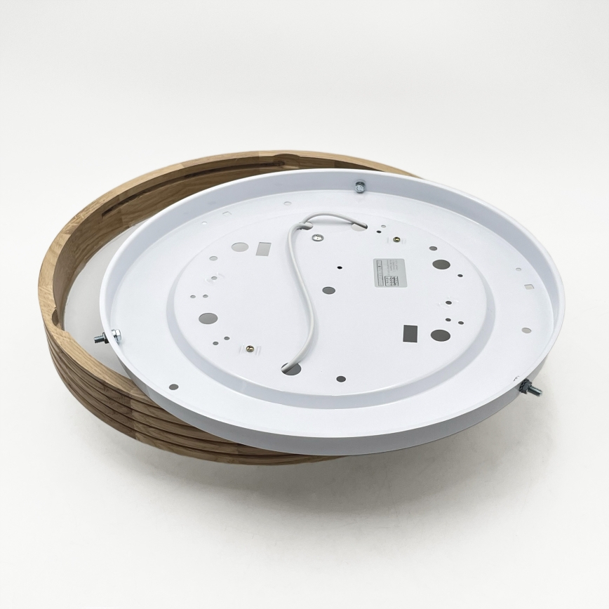 Brilagi - LED griestu gaismeklis CARVALHO MODERN SLIM 2xE27/60W/230V Ø 37,5 cm ozols