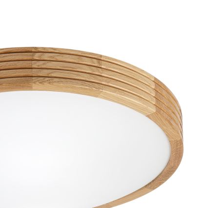 Brilagi - LED griestu gaismeklis CARVALHO MODERN SLIM 2xE27/60W/230V Ø 37,5 cm ozols