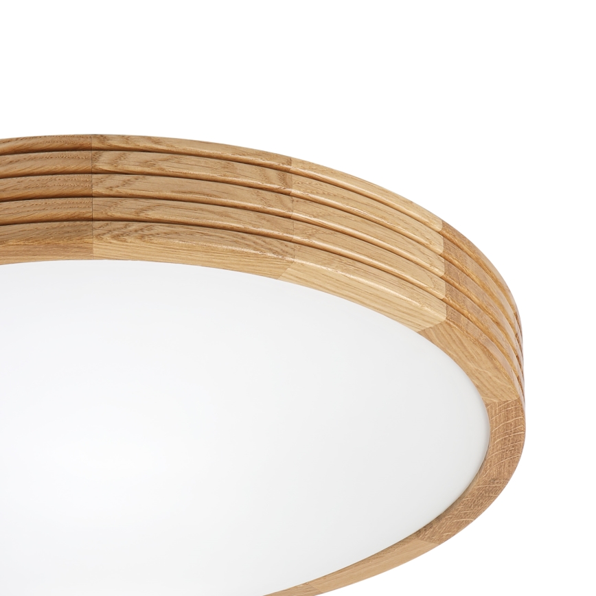 Brilagi - LED griestu gaismeklis CARVALHO MODERN SLIM 2xE27/60W/230V Ø 37,5 cm ozols
