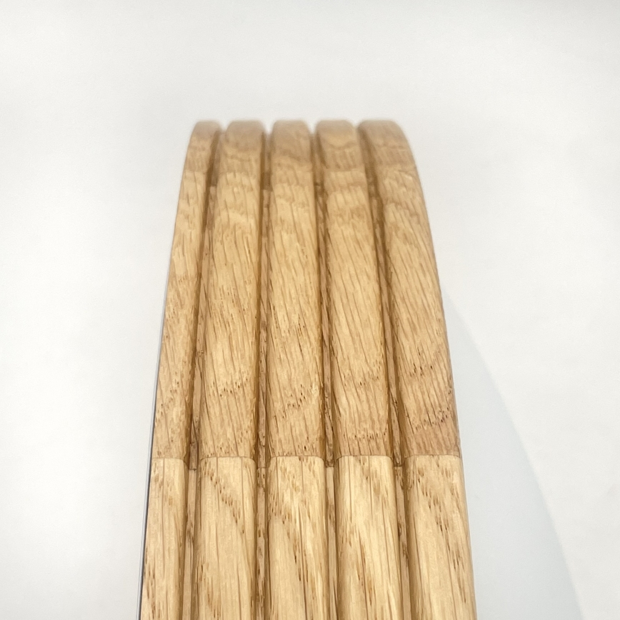 Brilagi - LED griestu gaismeklis CARVALHO MODERN SLIM 2xE27/60W/230V Ø 37,5 cm ozols