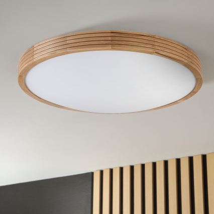 Brilagi - LED griestu gaismeklis CARVALHO MODERN SLIM 3xE27/60W/230V Ø 47,5 cm, ozolkoka