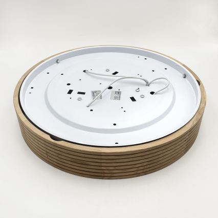 Brilagi - LED griestu gaismeklis CARVALHO MODERN SLIM 3xE27/60W/230V Ø 47,5 cm, ozolkoka