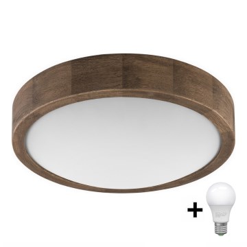 Brilagi - LED Griestu lampa CARVALHO SLIM 1xE27/60W/230V ozols d. 27 cm