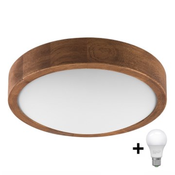 Brilagi - LED Griestu lampa CARVALHO SLIM 1xE27/60W/230V ozols ķirsis d. 27 cm