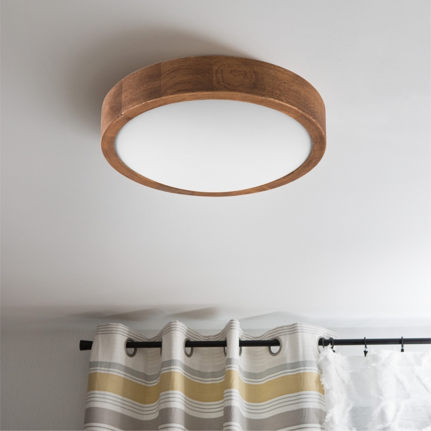 Brilagi - LED Griestu lampa CARVALHO SLIM 1xE27/60W/230V ozols ķirsis d. 27 cm