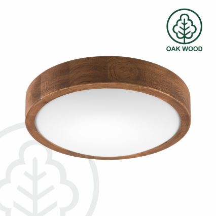 Brilagi - LED Griestu lampa CARVALHO SLIM 1xE27/60W/230V ozols ķirsis d. 27 cm