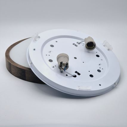 Brilagi - LED griestu lampa CARVALHO SLIM 2xE27/60W/230V ozola valrieksts pr. 37 cm