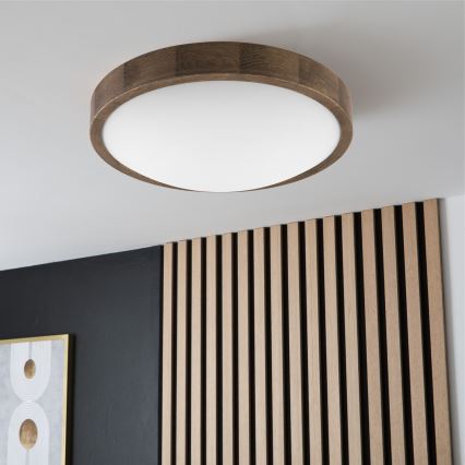 Brilagi - LED Griestu lampa CARVALHO SLIM 2xE27/60W/230V ozols d. 37 cm