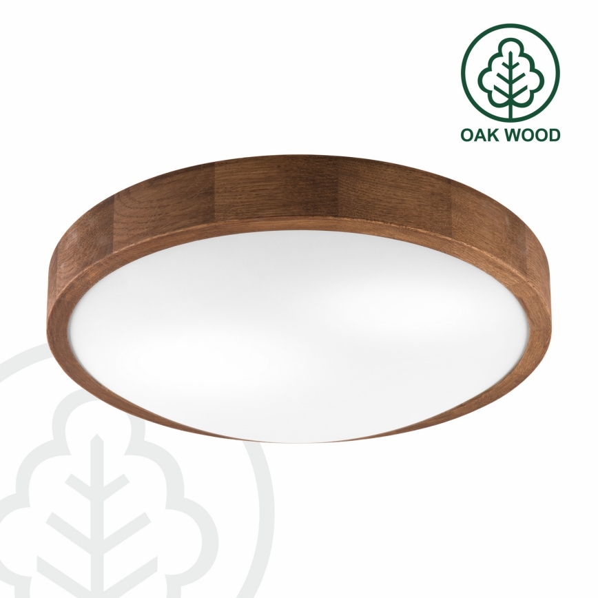 Brilagi - LED Griestu lampa CARVALHO SLIM 2xE27/60W/230V ozols ķirsis d. 37 cm