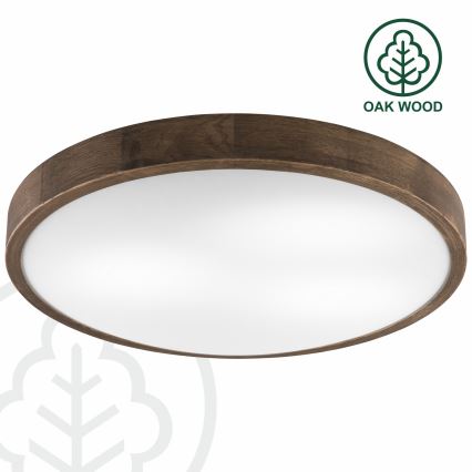Brilagi - LED Griestu lampa CARVALHO SLIM 3xE27/60W/230V ozols d. 47 cm
