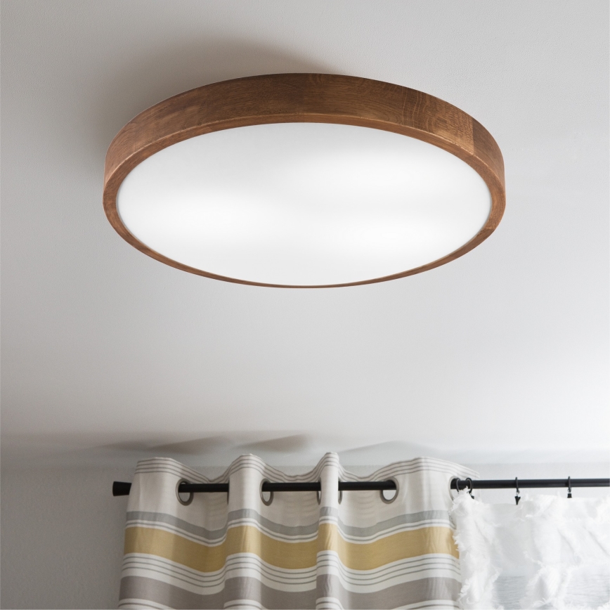 Brilagi - LED Griestu lampa CARVALHO SLIM 3xE27/60W/230V ozols ķirsis d. 47 cm