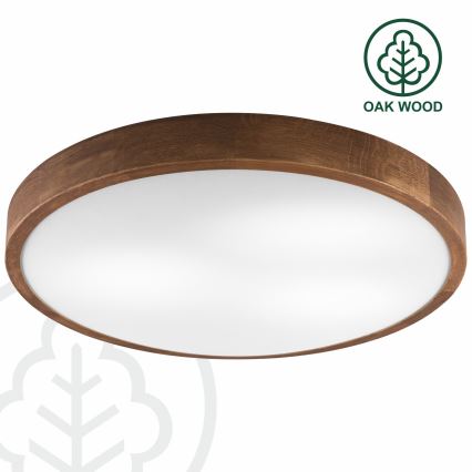 Brilagi - LED Griestu lampa CARVALHO SLIM 3xE27/60W/230V ozols ķirsis d. 47 cm