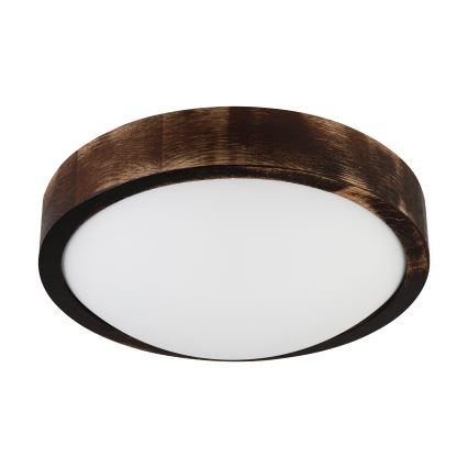 Brilagi - LED griestu lampa CARVALHO SLIM SMOKEY LED/20W/230V, ozola Ø 27,5 cm