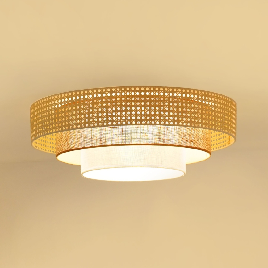 Brilagi - LED Griestu lampa CEDAR LUNETA LED/26W/230V bēša/brūna/krēmkrāsa
