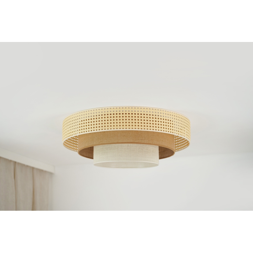 Brilagi - LED Griestu lampa CEDAR LUNETA LED/26W/230V bēša/brūna/krēmkrāsa