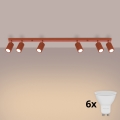 BRILAGI - LED griestu lampa CRESTO 6xGU10/10W/230V oranžā