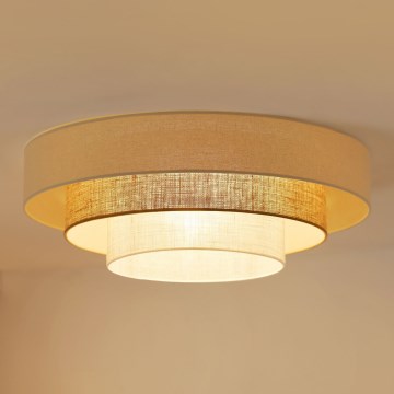 Brilagi - LED Griestu lampa DENVER LUNETA LED/12W/230V d. 60 cm 3000K/4000K/6400K bēša/krēmkrāsa