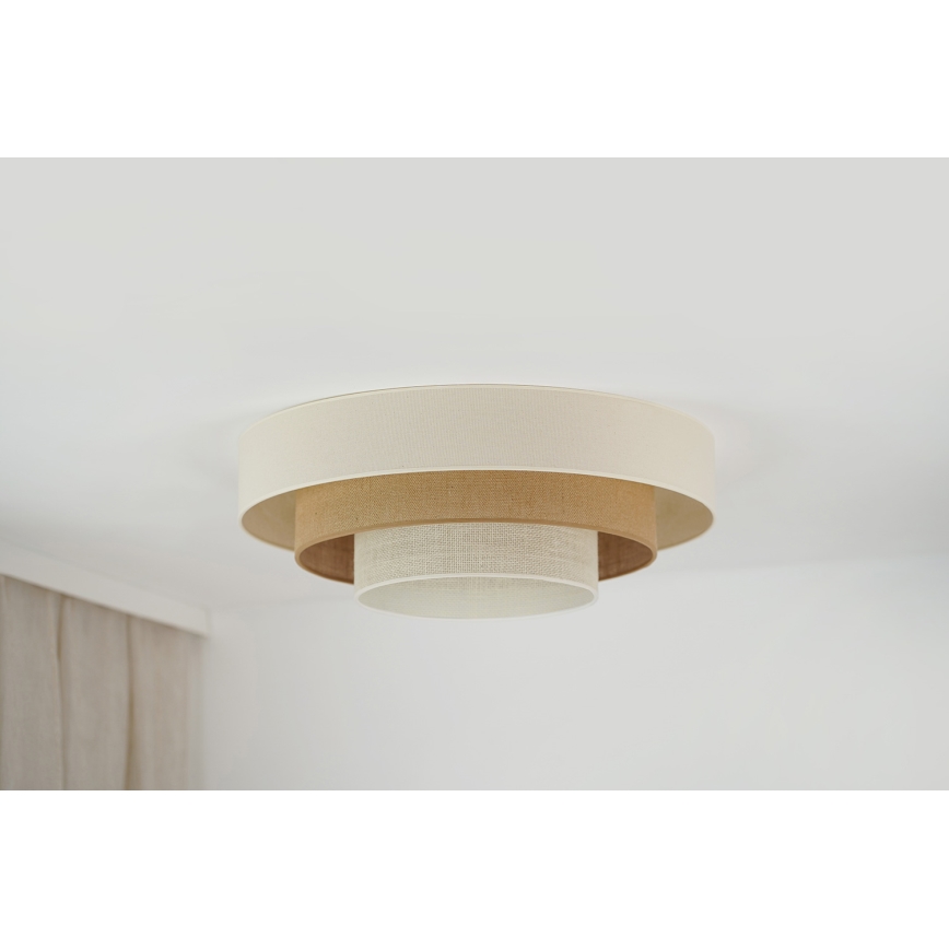 Brilagi - LED Griestu lampa DENVER LUNETA LED/12W/230V d. 60 cm 3000K/4000K/6400K bēša/krēmkrāsa