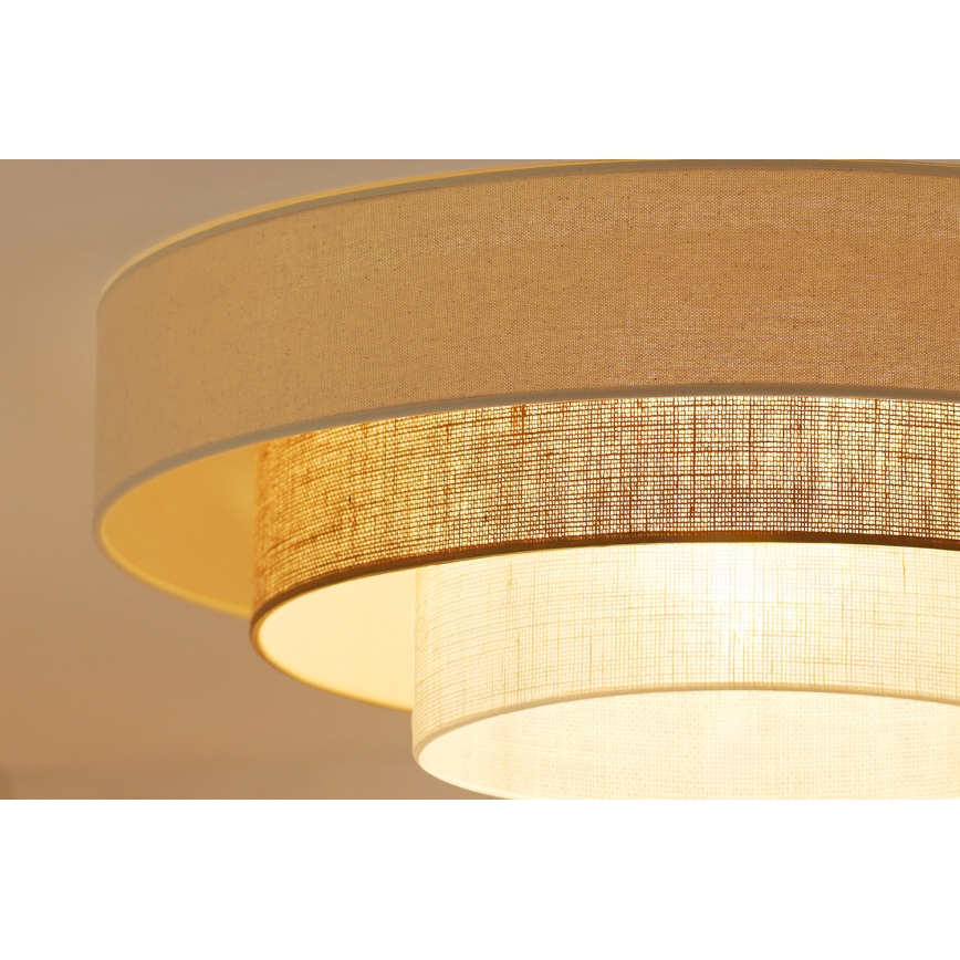 Brilagi - LED Griestu lampa DENVER LUNETA LED/12W/230V d. 60 cm 3000K/4000K/6400K bēša/krēmkrāsa