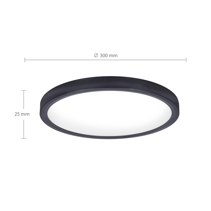 Brilagi - LED Griestu lampa ESTELA LED/18W/230V melna