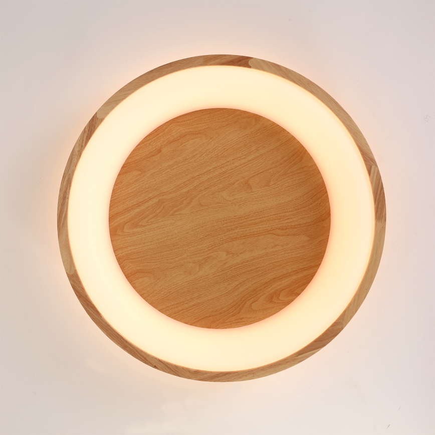 Brilagi - LED griestu lampa FALCON WOOD LED/40W/230V 3000/4000/6000K Ø 60 cm, no koka