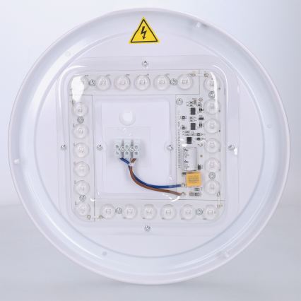 Brilagi - LED griestu gaismeklis FLOCO LED/24W/230V Ø 30 cm koka dekors/balts
