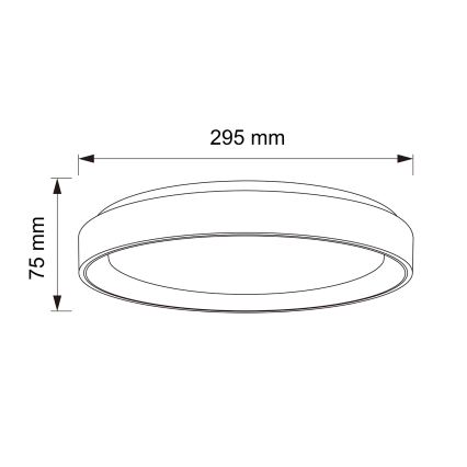 Brilagi - LED griestu gaismeklis FLOCO LED/24W/230V Ø 30 cm koka dekors/balts
