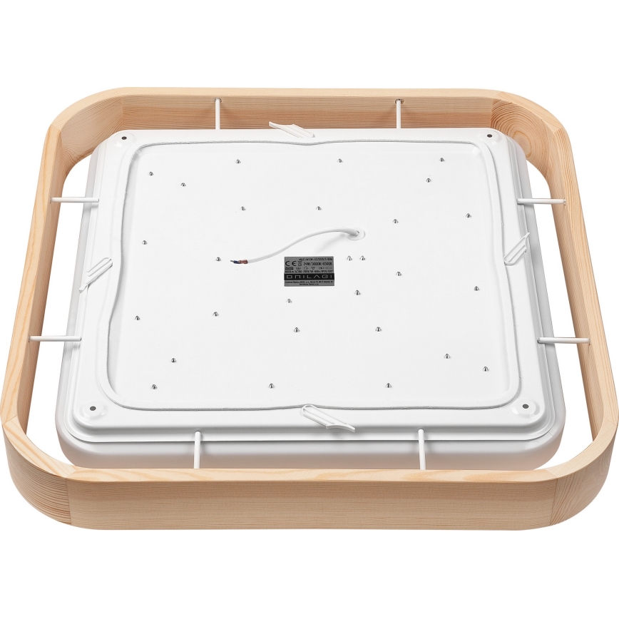 Brilagi - LED aptumšojams griestu gaismeklis MANAROLA CUBIC LED/24W/230V 45x45 cm 3000-6500K priedes apdare + tālvadība